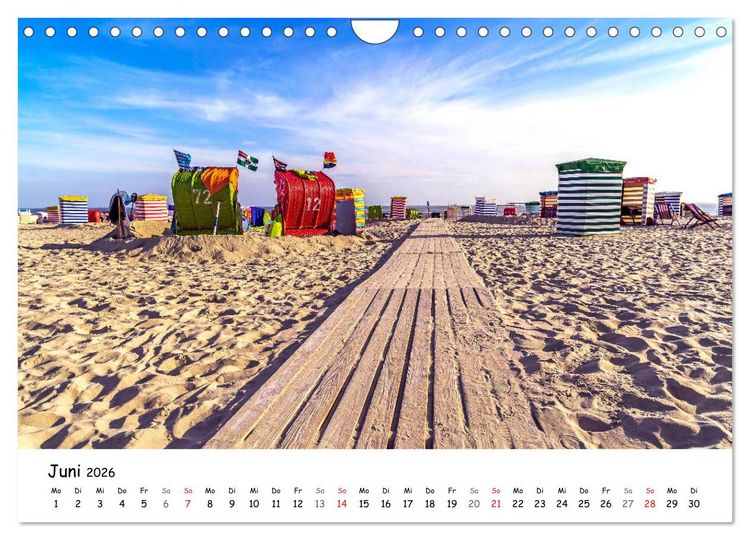 Produktbild: Borkum, bezaubernde Nordseeinsel (Wandkalender 2026 DIN A4 quer), CALVENDO Monatskalender