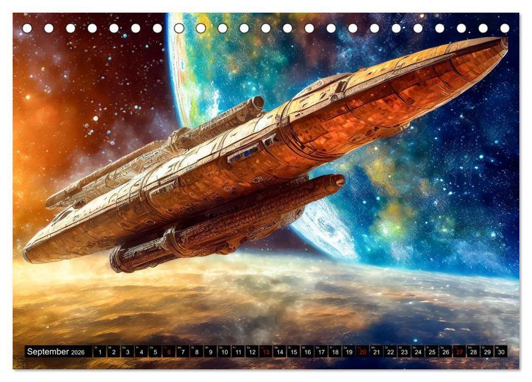 Produktbild: Mobilit&auml;t im All (Tischkalender 2026 DIN A5 quer), CALVENDO Monatskalender