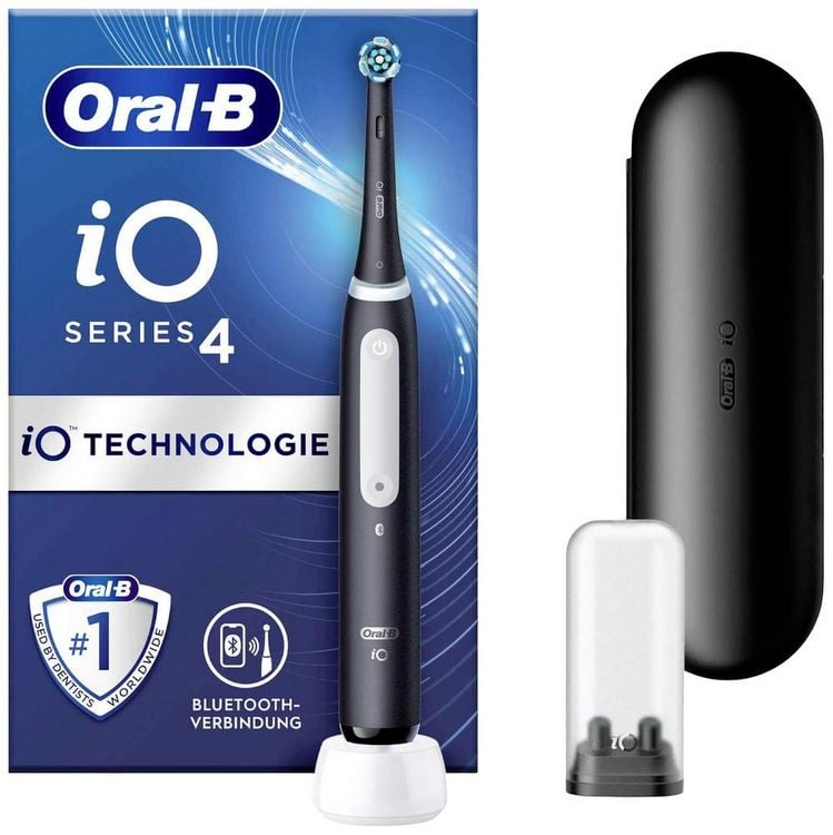Produktbild: Oral-B iO Series 4 141502 Elektrische Zahnb&uuml;rste Rotierend/Oszilierend Schwarz