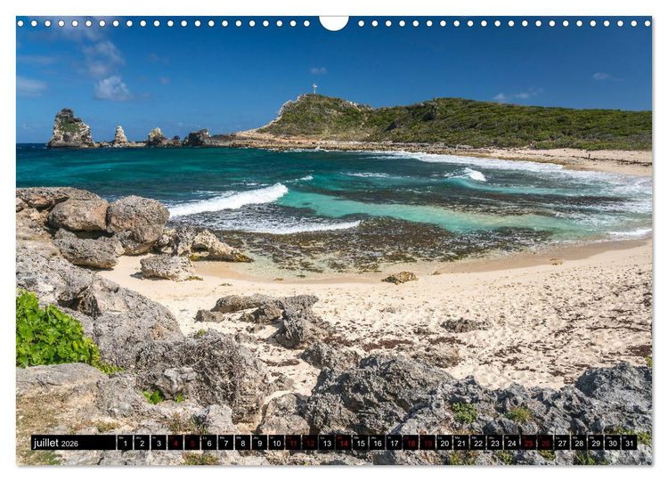 Produktbild: Guadeloupe (Calendrier mural 2026 DIN A3 vertical), CALVENDO calendrier mensuel