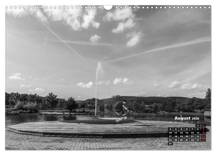 Produktbild: Auf dem Skateboard (Wandkalender 2026 DIN A3 quer), CALVENDO Monatskalender