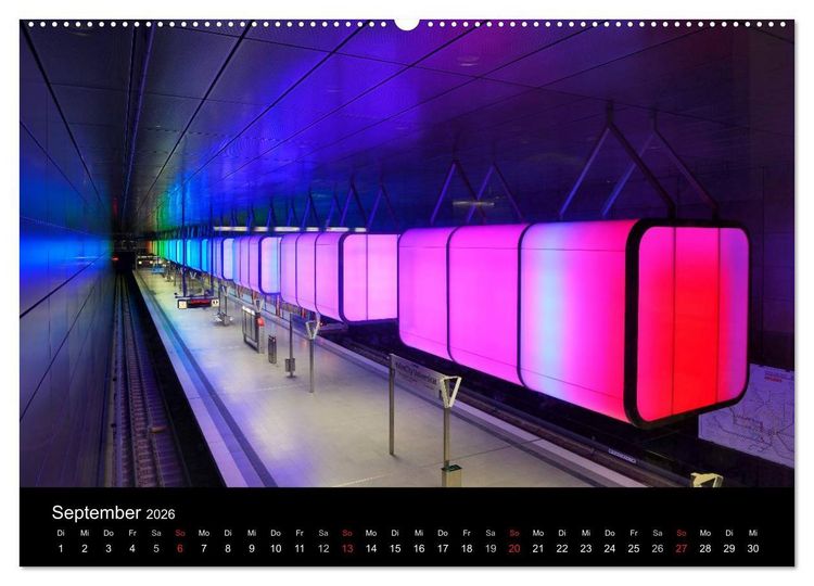 Produktbild: Hamburgs N&auml;chte (Wandkalender 2026 DIN A2 quer), CALVENDO Monatskalender