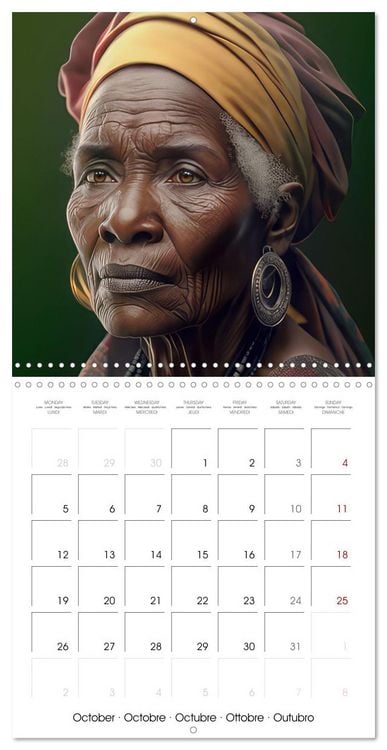 Produktbild: Women from Africa - Portraits in the style of African culture (Wall Calendar 2026 12 &times; 12 Inch) CALVENDO 12 Month Wall Calendar