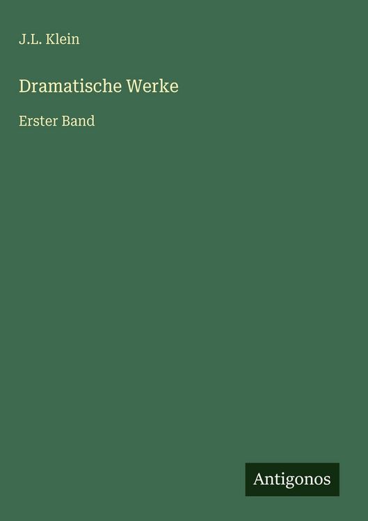 Produktbild: Dramatische Werke