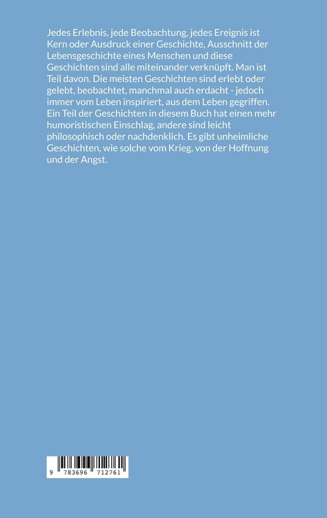 Produktbild: Das Leben erz&auml;hlt Geschichten