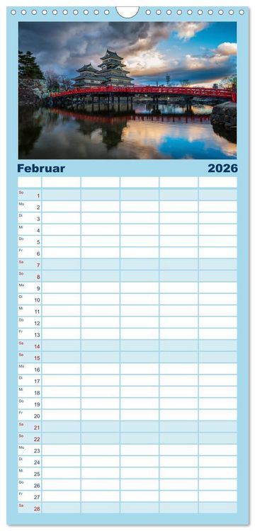 Produktbild: Familienplaner 2026 - Japan. Zwischen Tradition und Moderne mit 5 Spalten (Wandkalender, 21 x 45 cm) CALVENDO