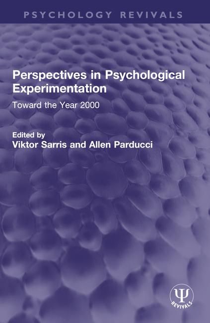 Produktbild: Perspectives in Psychological Experimentation