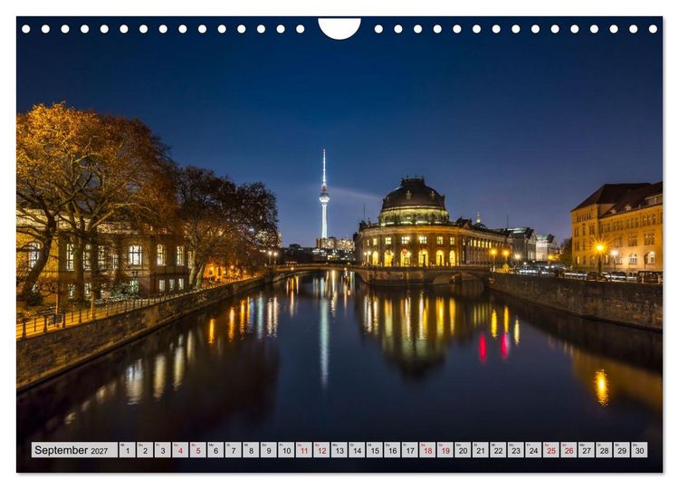 Produktbild: Berlin - Faszination bei Tag und Nacht (Wandkalender 2027 DIN A4 quer), CALVENDO Monatskalender