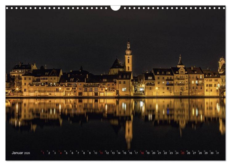 Produktbild: Unterfranken bei Nacht (Wandkalender 2026 DIN A3 quer), CALVENDO Monatskalender