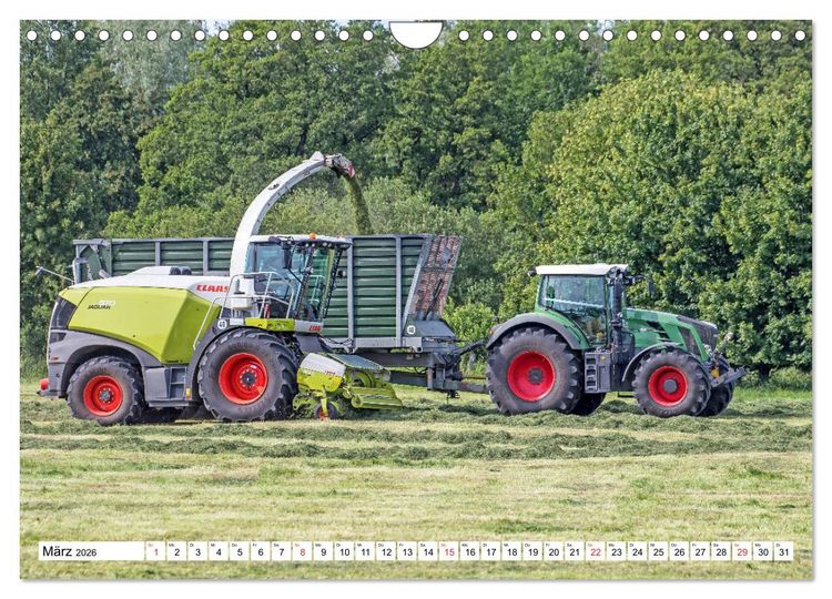 Produktbild: Landmaschinen zum Anfassen nah (Wandkalender 2026 DIN A4 quer), CALVENDO Monatskalender