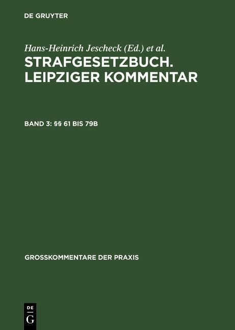 Produktbild: &sect;&sect; 61 bis 79b