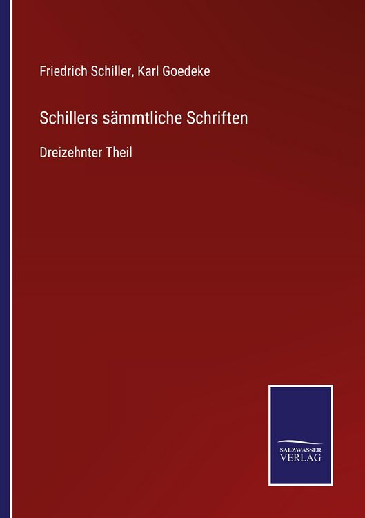 Produktbild: Schillers s&auml;mmtliche Schriften