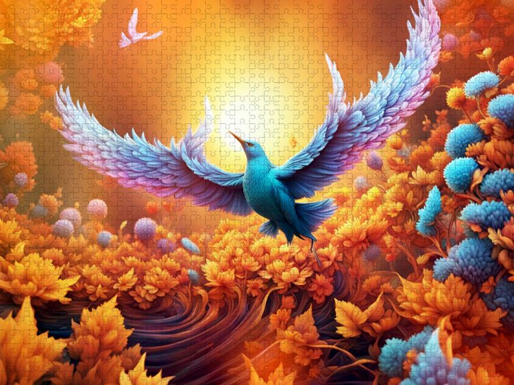 Produktbild: CALVENDO Puzzle Ein Motiv aus dem Kalender Vier Jahreszeiten Fraktale | 2000 Teile Lege-Gr&ouml;&szlig;e 90x67cm Foto-Puzzle f&uuml;r gl&uuml;ckliche Stunden
