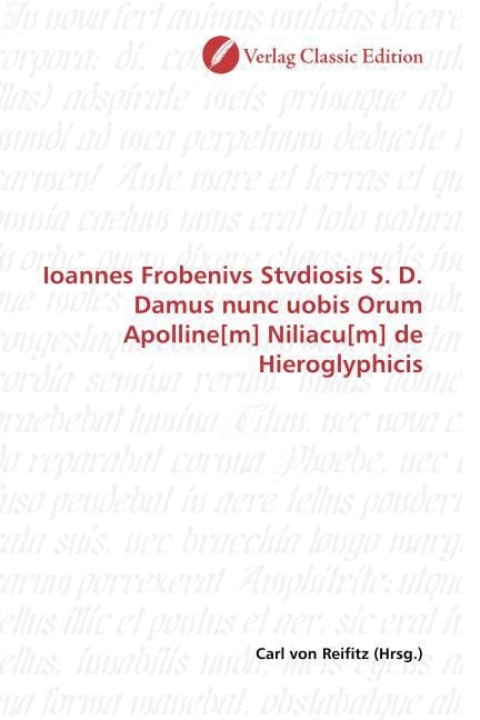 Produktbild: Ioannes Frobenivs Stvdiosis S. D. Damus nunc uobis Orum Apol