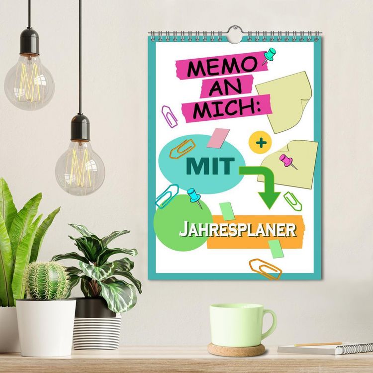 Produktbild: Memo an mich mit Jahresplaner (Wandkalender 2026 DIN A4 hoch), CALVENDO Monatskalender