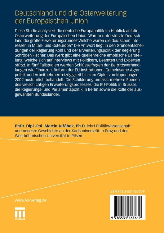 Produktbild: Deutschland und die Osterweiterung der Europ&auml;ischen Union