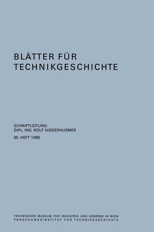 Produktbild: Bl&auml;tter f&uuml;r Technikgeschichte