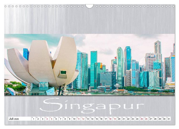 Produktbild: Singapur - Panoramablick (Wandkalender 2026 DIN A3 quer), CALVENDO Monatskalender