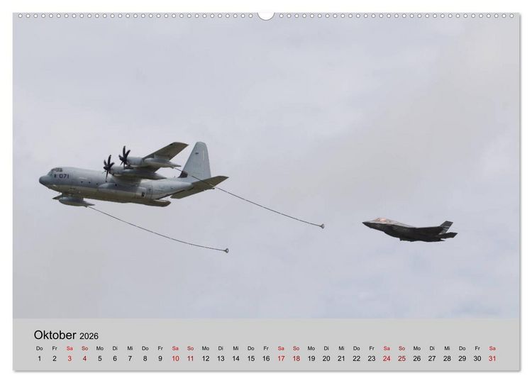 Produktbild: Transportflugzeug C-130 Hercules (hochwertiger Premium Wandkalender 2026 DIN A2 quer), Kunstdruck in Hochglanz