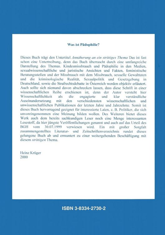 Produktbild: Was ist P&auml;dophilie?