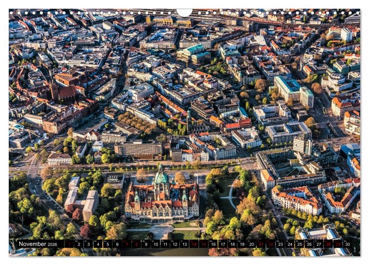 Produktbild: Hannover - Luftige Einblicke (Wandkalender 2026 DIN A3 quer), CALVENDO Monatskalender