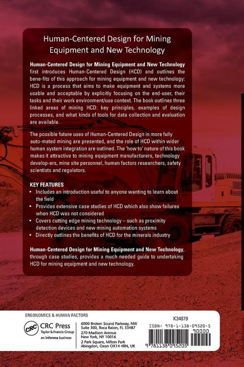 Produktbild: Human-Centered Design for Mining Equipment and New Technology
