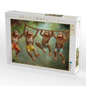 Produktbild: CALVENDO Puzzle Tiere wollen Spa&szlig; haben | 1000 Teile Lege-Gr&ouml;&szlig;e 64x48cm Foto-Puzzle f&uuml;r gl&uuml;ckliche Stunden