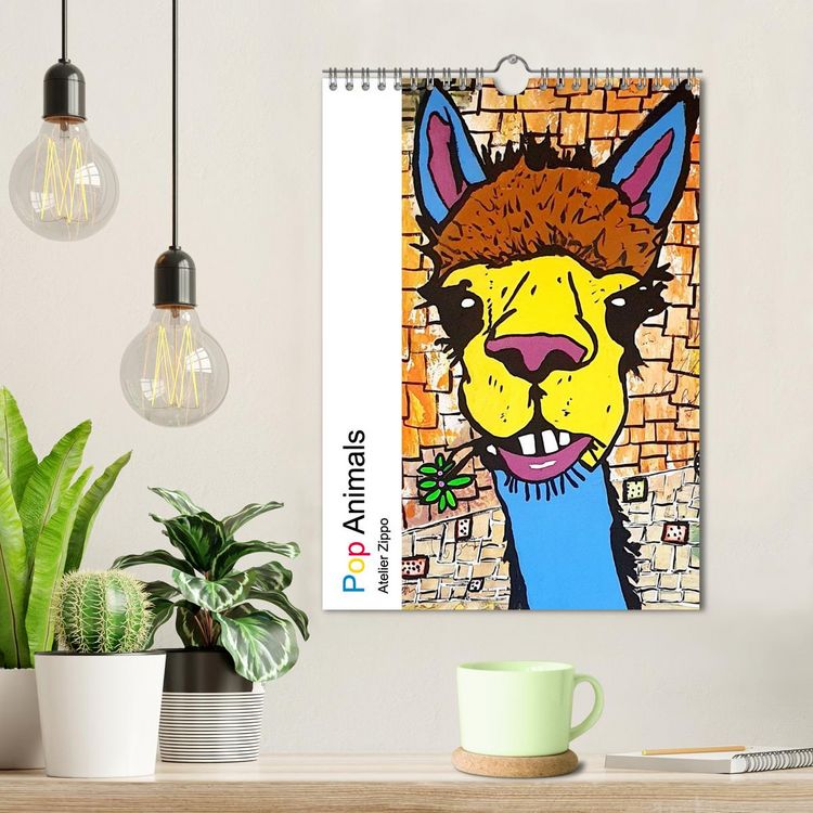 Produktbild: Pop Art Animals - Atelier Zippo (Wandkalender 2026 DIN A4 hoch), CALVENDO Monatskalender