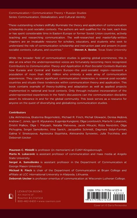 Produktbild: Communication Theory and Application in Post-Socialist Contexts