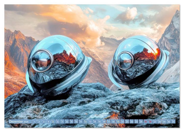 Produktbild: Science Fiction - Fremdartige V&ouml;lker und deren Spuren (hochwertiger Premium Wandkalender 2026 DIN A2 quer), Kunstdruck in Hochglanz