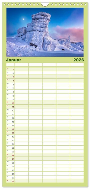 Produktbild: Familienplaner 2026 - Faszinierendes Europa mit 5 Spalten (Wandkalender, 21 x 45 cm) CALVENDO