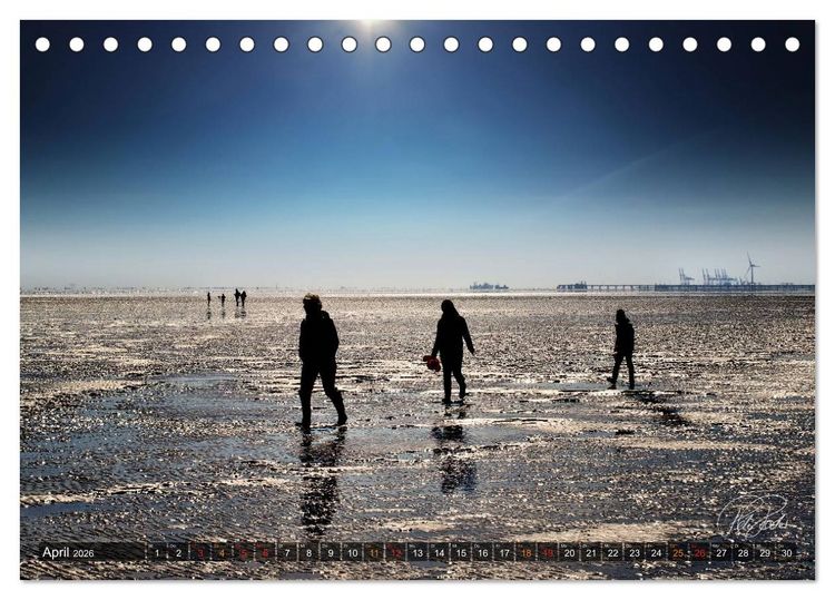 Produktbild: Friesland - Watt und Nordsee / CH-Version (Tischkalender 2026 DIN A5 quer), CALVENDO Monatskalender