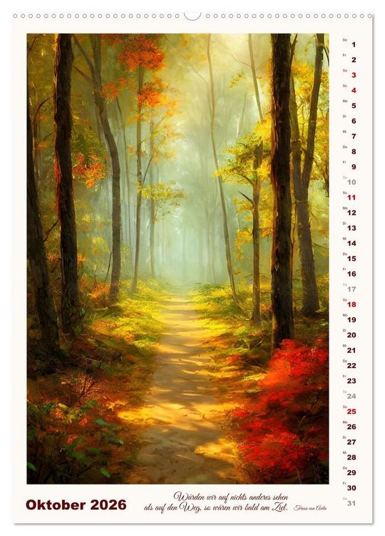 Produktbild: Wege der Fantasie (hochwertiger Premium Wandkalender 2026 DIN A2 hoch), Kunstdruck in Hochglanz