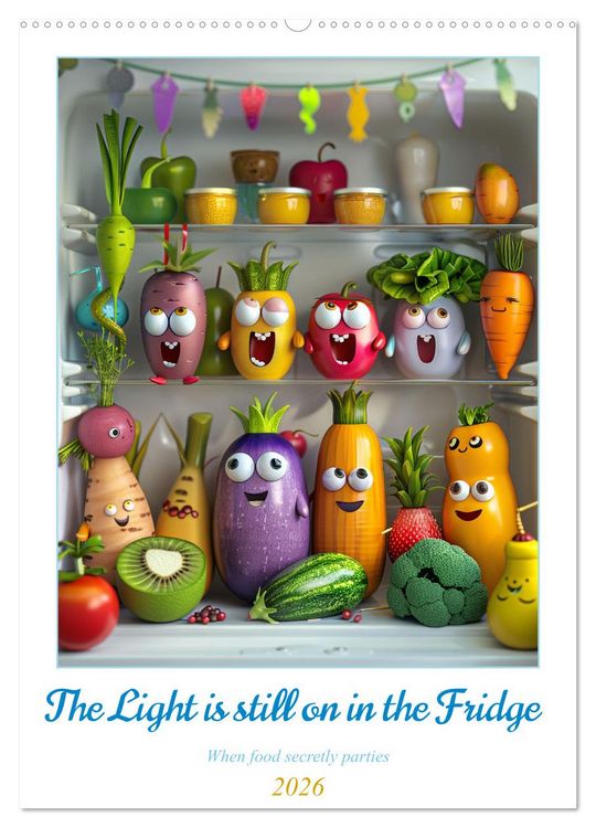 Produktbild: The Light ist still on in the Fridge (Wall Calendar 2026 DIN A2 portrait), CALVENDO 12 Month Wall Calendar