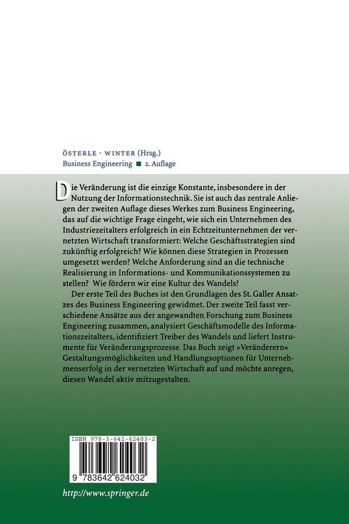 Produktbild: Business Engineering