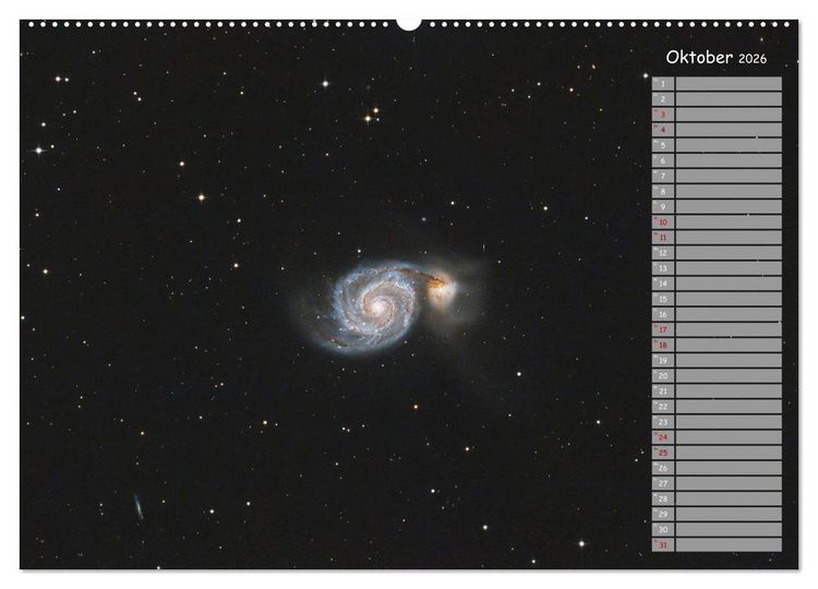 Produktbild: Deep-Sky Amateurastronomie (hochwertiger Premium Wandkalender 2026 DIN A2 quer), Kunstdruck in Hochglanz