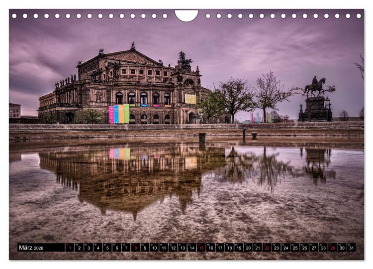 Produktbild: Barockperle Dresden (Wandkalender 2026 DIN A4 quer), CALVENDO Monatskalender