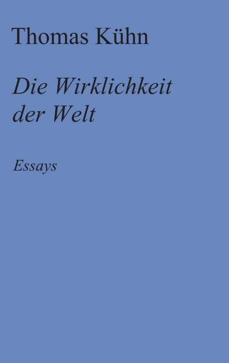 Produktbild: Die Wirklichkeit der Welt