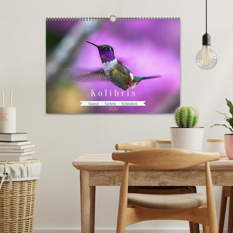 Produktbild: Kolibris; Anmut, Sch&ouml;nheit, Farben (Wandkalender 2026 DIN A3 quer), CALVENDO Monatskalender