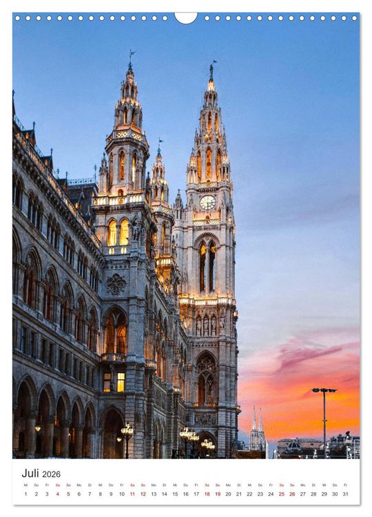 Produktbild: Ach du sch&ouml;nes Wien (Wandkalender 2026 DIN A3 hoch), CALVENDO Monatskalender