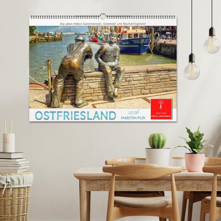 Produktbild: Ostfriesland - maritim pur (Wandkalender 2026 DIN A2 quer), CALVENDO Monatskalender