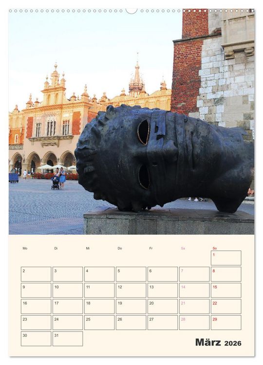 Produktbild: Wundersch&ouml;nes Krakau (Wandkalender 2026 DIN A2 hoch), CALVENDO Monatskalender
