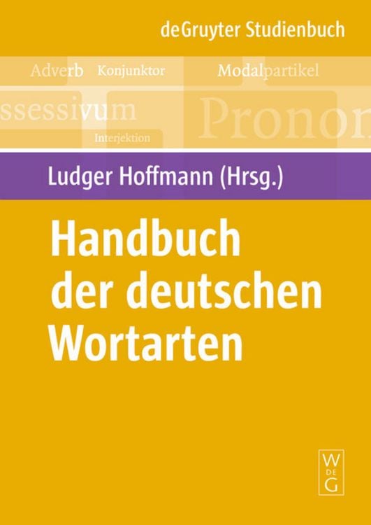 Produktbild: Handbuch der deutschen Wortarten