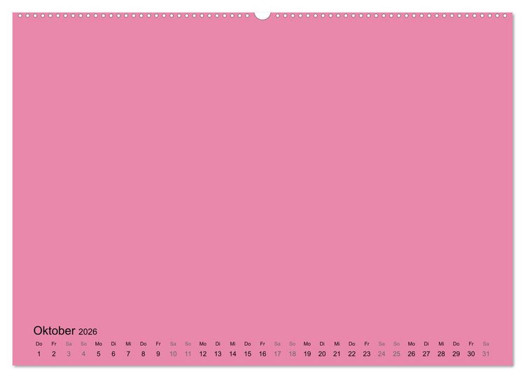 Produktbild: DIY Bastel-Kalender -Warme Pastell Farben- Zum Selbstgestalten (hochwertiger Premium Wandkalender 2026 DIN A2 quer), Kunstdruck in Hochglanz