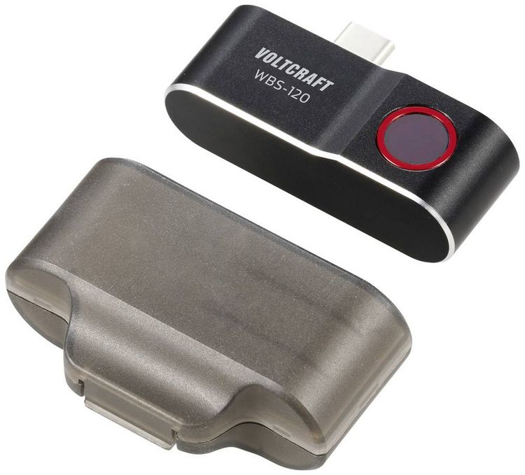 Produktbild: VOLTCRAFT WBS-120 W&auml;rmebildkamera -20 bis 400 &deg;C 120 x 90 Pixel 25 Hz USB-C&reg; Anschluss f&uuml;r Android Ger&auml;te