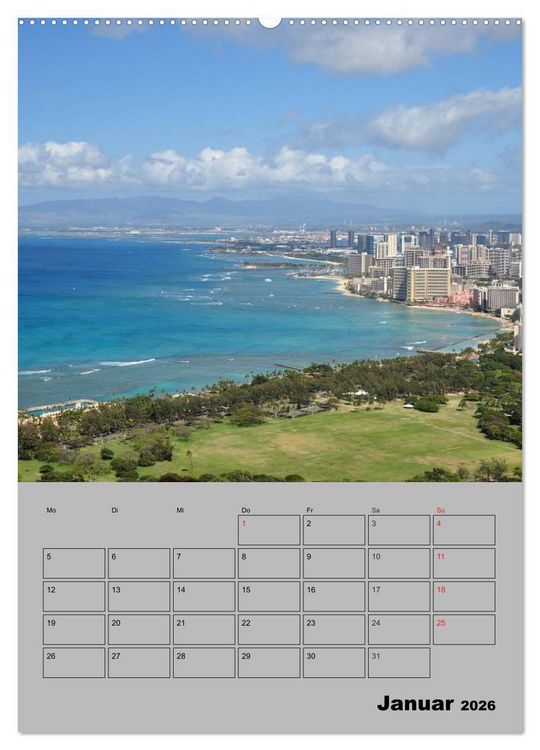 Produktbild: Hawaii - Land of Aloha (Wandkalender 2026 DIN A2 hoch), CALVENDO Monatskalender