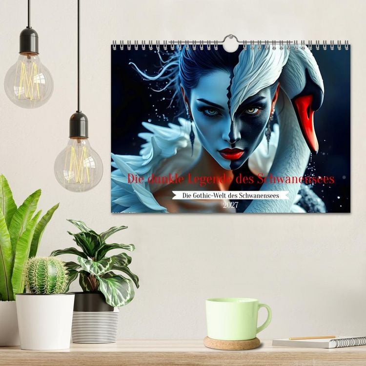 Produktbild: Die dunkle Legende des Schwanensees (Wandkalender 2027 DIN A4 quer), CALVENDO Monatskalender