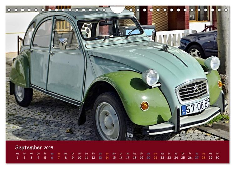 Produktbild: Citroen 2 CV Kult um die Ente (Wandkalender 2025 DIN A4 quer), CALVENDO Monatskalender