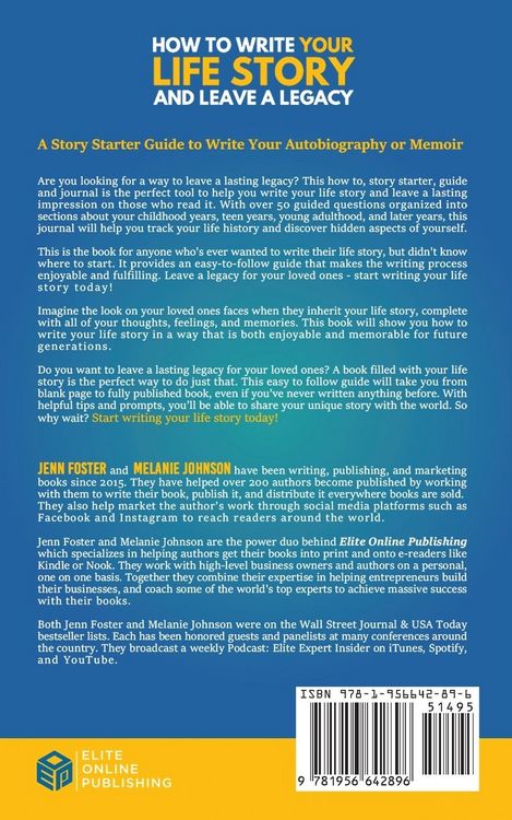 Produktbild: How to Write Your Life Story and Leave a Legacy