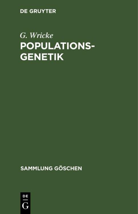 Produktbild: Populationsgenetik